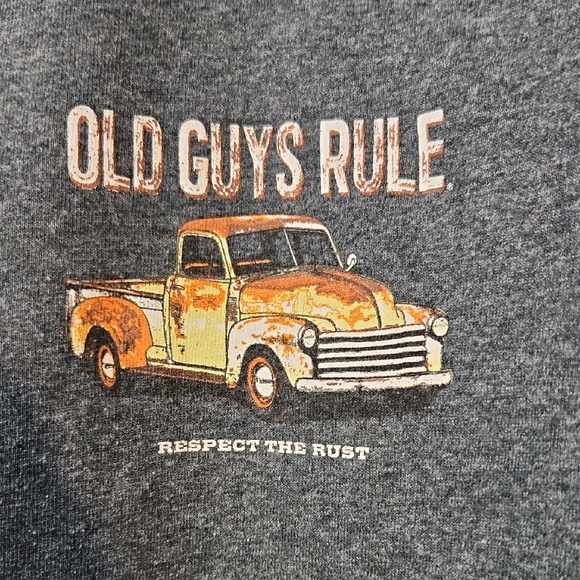old guys rule Other - Mens Novelty Gray T Shirt Sz L